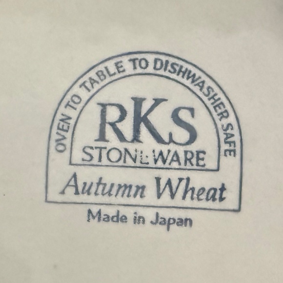 RKS STONEWARE Autumn Wheat Plates (2) - Picture 9 of 10